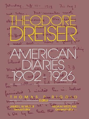 cover image of The American Diaries, 1902-1926